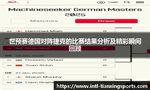 世预赛德国对阵捷克的比赛结果分析及精彩瞬间回顾